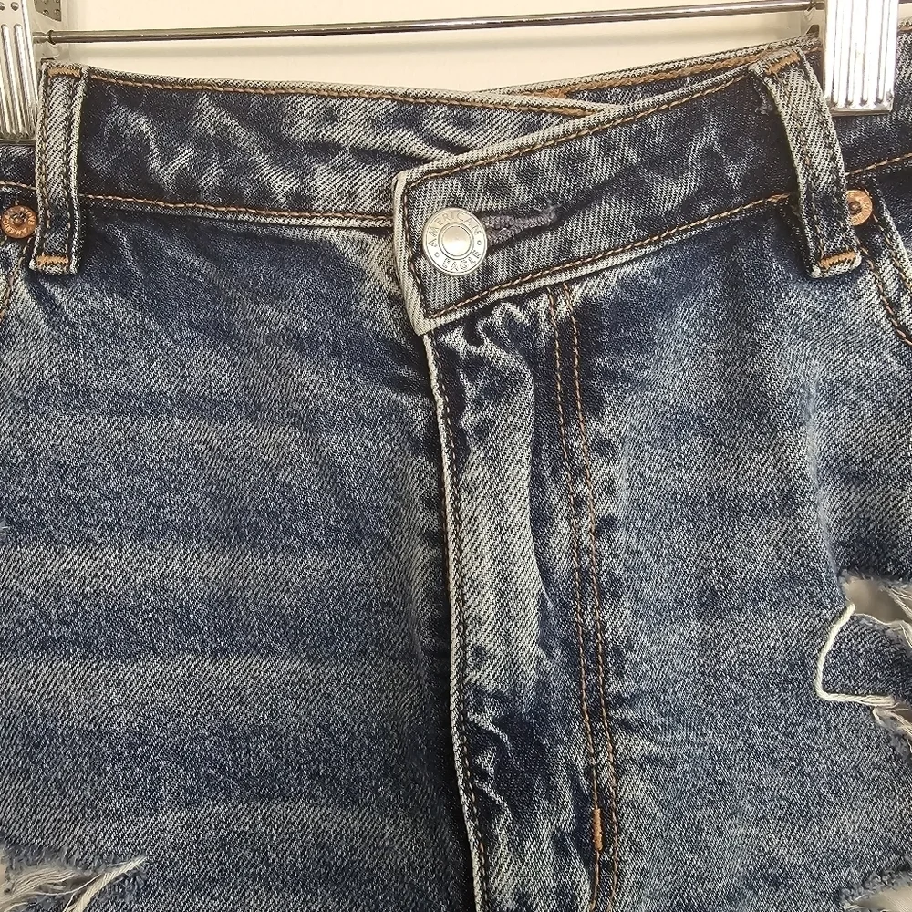 American Eagle Highest Rise Ripped Baggy Shorts